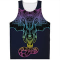 Colorful Spiritual Elephant Print Men's Tank Top