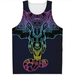 Colorful Spiritual Elephant Print Men's Tank Top