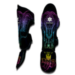 Colorful Spiritual Elephant Print Muay Thai Shin Guard