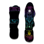 Colorful Spiritual Elephant Print Muay Thai Shin Guard