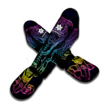 Colorful Spiritual Elephant Print Muay Thai Shin Guard