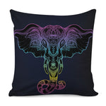 Colorful Spiritual Elephant Print Pillow Cover