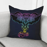Colorful Spiritual Elephant Print Pillow Cover
