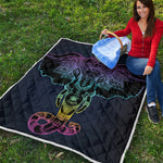 Colorful Spiritual Elephant Print Quilt