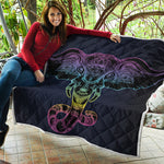 Colorful Spiritual Elephant Print Quilt