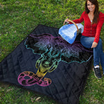 Colorful Spiritual Elephant Print Quilt