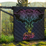 Colorful Spiritual Elephant Print Quilt