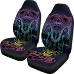 Colorful Spiritual Elephant Print Universal Fit Car Seat Covers