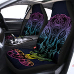 Colorful Spiritual Elephant Print Universal Fit Car Seat Covers