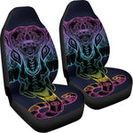 Colorful Spiritual Elephant Print Universal Fit Car Seat Covers