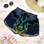 Colorful Spiritual Elephant Print Women's Shorts