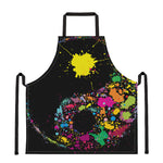 Colorful Splash Yin Yang Print Apron