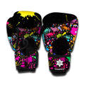 Colorful Splash Yin Yang Print Boxing Gloves