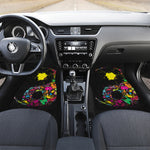Colorful Splash Yin Yang Print Front and Back Car Floor Mats