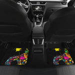 Colorful Splash Yin Yang Print Front and Back Car Floor Mats