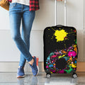 Colorful Splash Yin Yang Print Luggage Cover