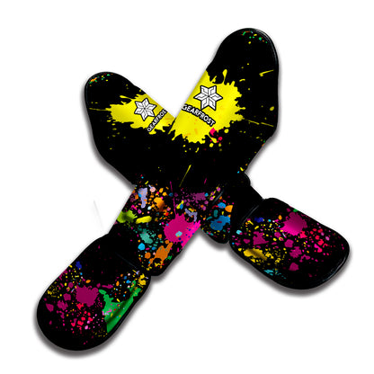 Colorful Splash Yin Yang Print Muay Thai Shin Guard