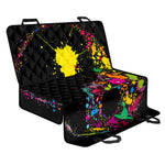 Colorful Splash Yin Yang Print Pet Car Back Seat Cover
