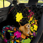 Colorful Splash Yin Yang Print Pet Car Back Seat Cover