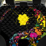 Colorful Splash Yin Yang Print Pet Car Back Seat Cover