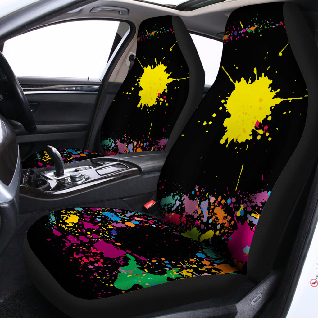 Colorful Splash Yin Yang Print Universal Fit Car Seat Covers