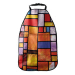 Colorful Stained Glass Mosaic Print Car Seat Organizers