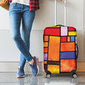 Colorful Stained Glass Mosaic Print Luggage Cover
