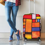 Colorful Stained Glass Mosaic Print Luggage Cover