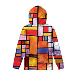 Colorful Stained Glass Mosaic Print Pullover Hoodie