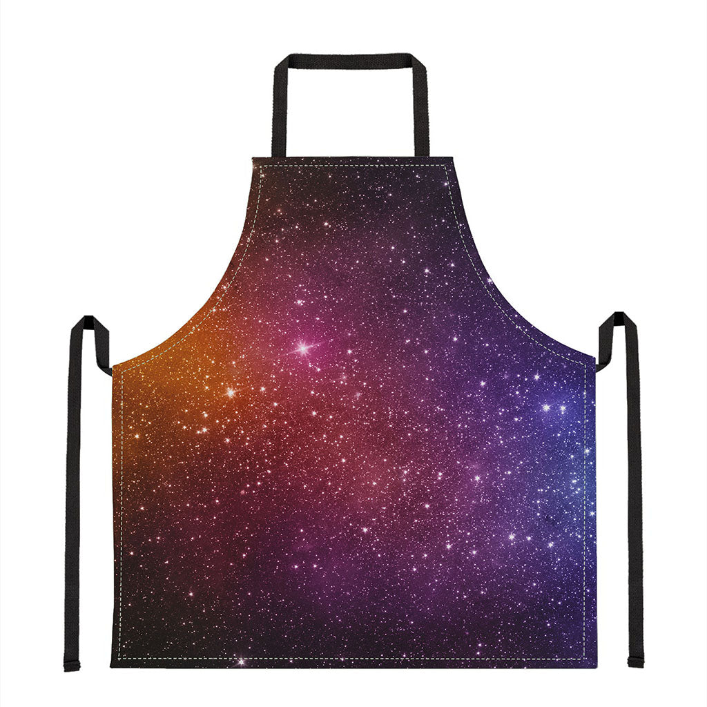 Colorful Stardust Galaxy Space Print Apron