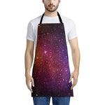 Colorful Stardust Galaxy Space Print Apron