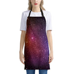 Colorful Stardust Galaxy Space Print Apron
