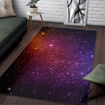 Colorful Stardust Galaxy Space Print Area Rug GearFrost