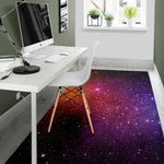 Colorful Stardust Galaxy Space Print Area Rug GearFrost