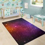 Colorful Stardust Galaxy Space Print Area Rug GearFrost