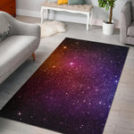 Colorful Stardust Galaxy Space Print Area Rug GearFrost