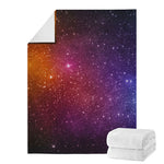 Colorful Stardust Galaxy Space Print Blanket