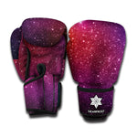 Colorful Stardust Galaxy Space Print Boxing Gloves