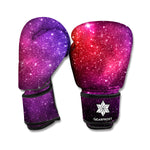 Colorful Stardust Galaxy Space Print Boxing Gloves