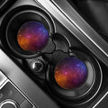 Colorful Stardust Galaxy Space Print Car Coasters