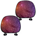 Colorful Stardust Galaxy Space Print Car Headrest Covers