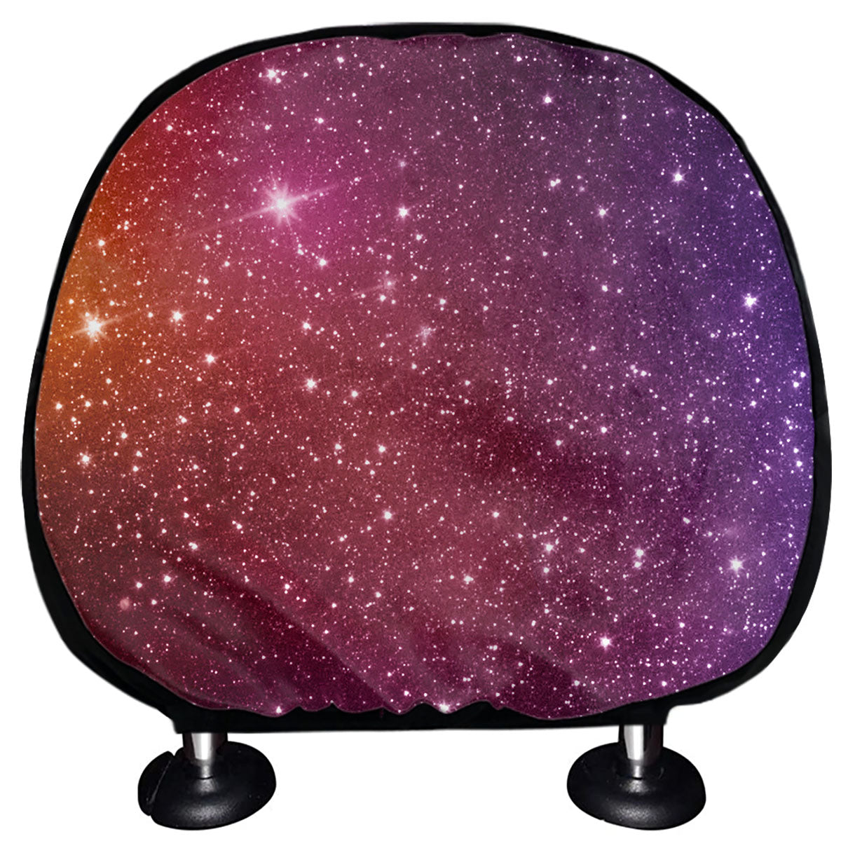Colorful Stardust Galaxy Space Print Car Headrest Covers