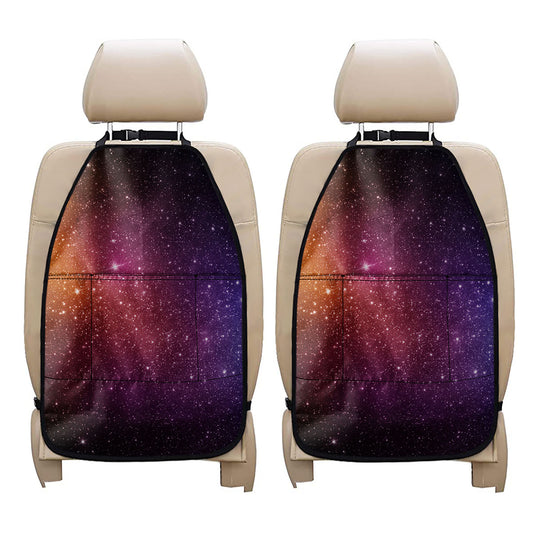 Colorful Stardust Galaxy Space Print Car Seat Organizers