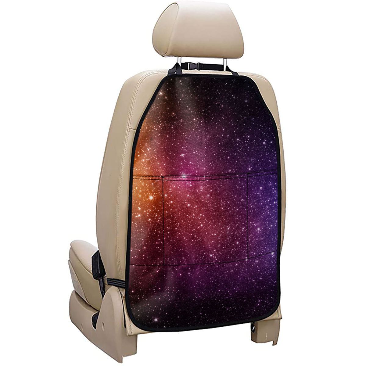 Colorful Stardust Galaxy Space Print Car Seat Organizers