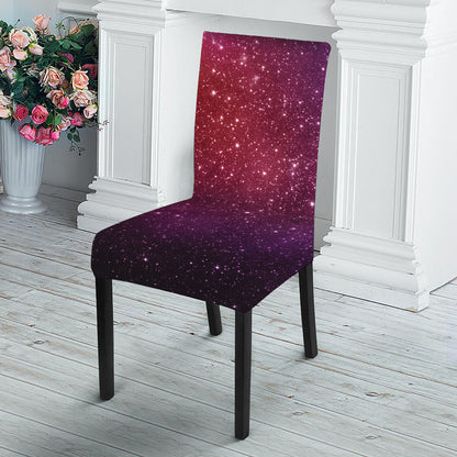 Colorful Stardust Galaxy Space Print Dining Chair Slipcover