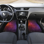 Colorful Stardust Galaxy Space Print Front and Back Car Floor Mats