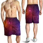 Colorful Stardust Galaxy Space Print Men's Shorts