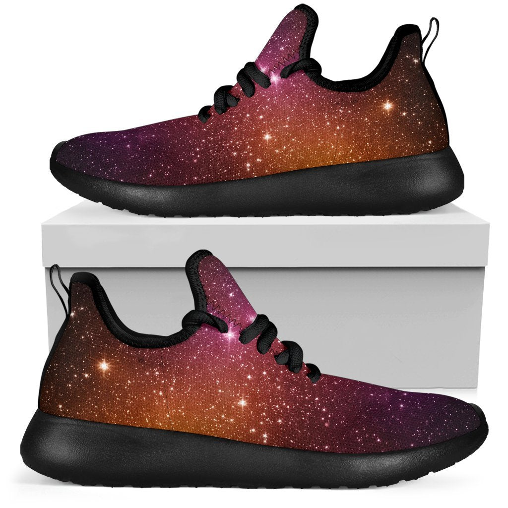 Colorful Stardust Galaxy Space Print Mesh Knit Shoes GearFrost