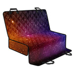 Colorful Stardust Galaxy Space Print Pet Car Back Seat Cover