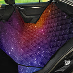 Colorful Stardust Galaxy Space Print Pet Car Back Seat Cover